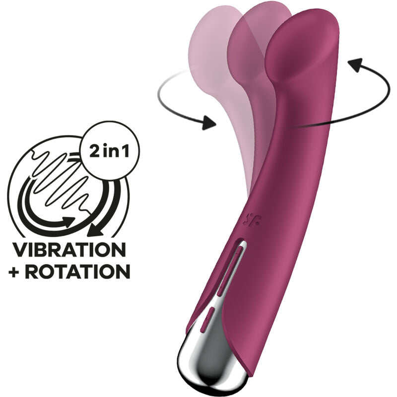 SATISFYER SPINNING G SPORT 1 VIBRADOR ROTADOR ROJO