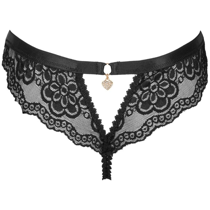 LIVCO CORSETTI FASHION OKSURIN PANTY CON APERTURA NEGRO