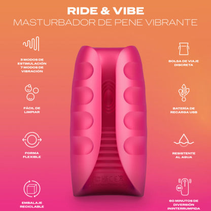 MASTURBADOR VIBRADOR DUREX TOY RIDE VIBE