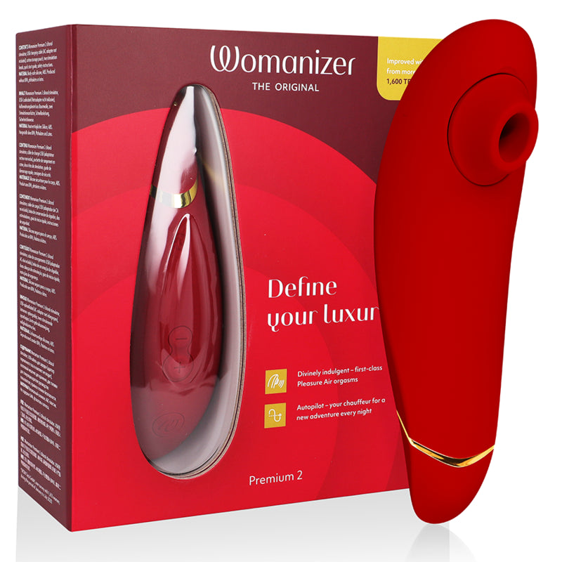 WOMANIZER PREMIUM 2 ESTIMULADOR CLITORIAL BORDEAUX