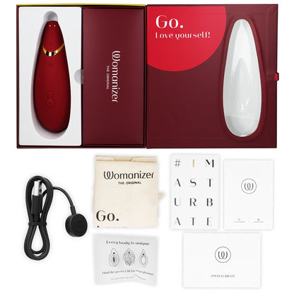 WOMANIZER PREMIUM 2 ESTIMULADOR CLITORIAL BORDEAUX