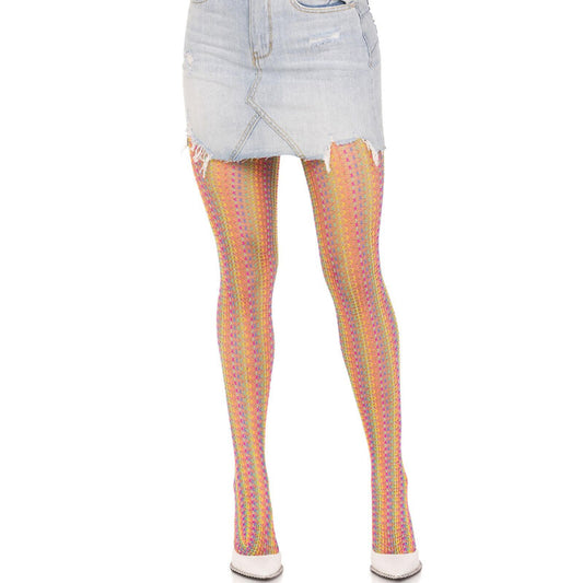 LEG AVENUE MEIAS DE CROCHe MULTICOLOR