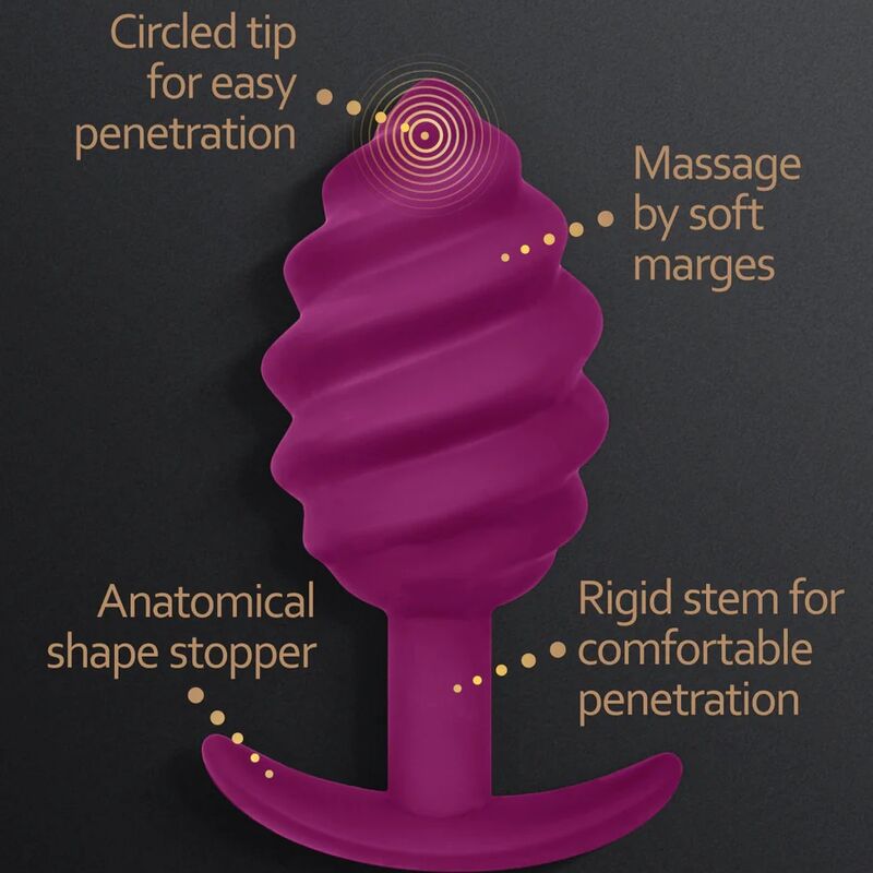 G VIBE GPLUG TWIST 2 PLUG ANAL ROXO