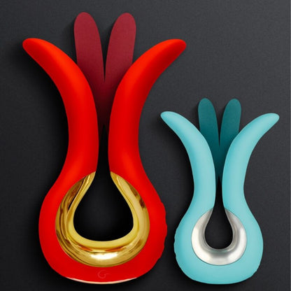 G VIBE VIBRADOR GVIBE MAXI COM DUAS PONTAS FLEXiVEIS CORAL