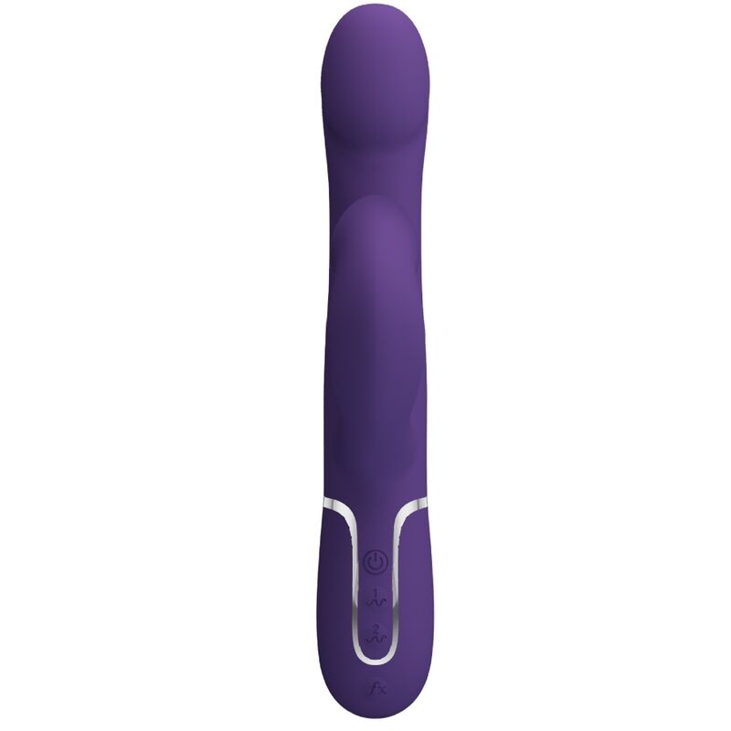 PRETTY LOVE ZALIN VIBRADOR DE COELHO PeROLAS 4 EM 1 ROXO