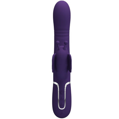 PRETTY LOVE VIBRADOR COELHO MULTIFUNyoES 4 EM 1 BORBOLETA ROXO