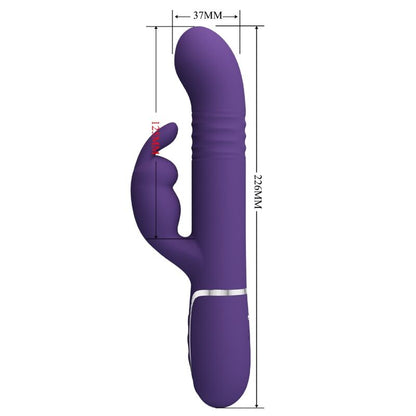 PRETTY LOVE COALE VIBRADOR COELHO 4 EM 1 ROXO