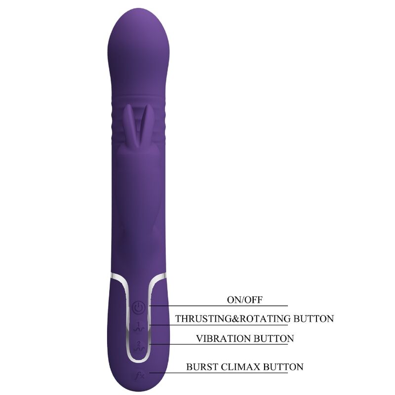 PRETTY LOVE COALE VIBRADOR COELHO 4 EM 1 ROXO