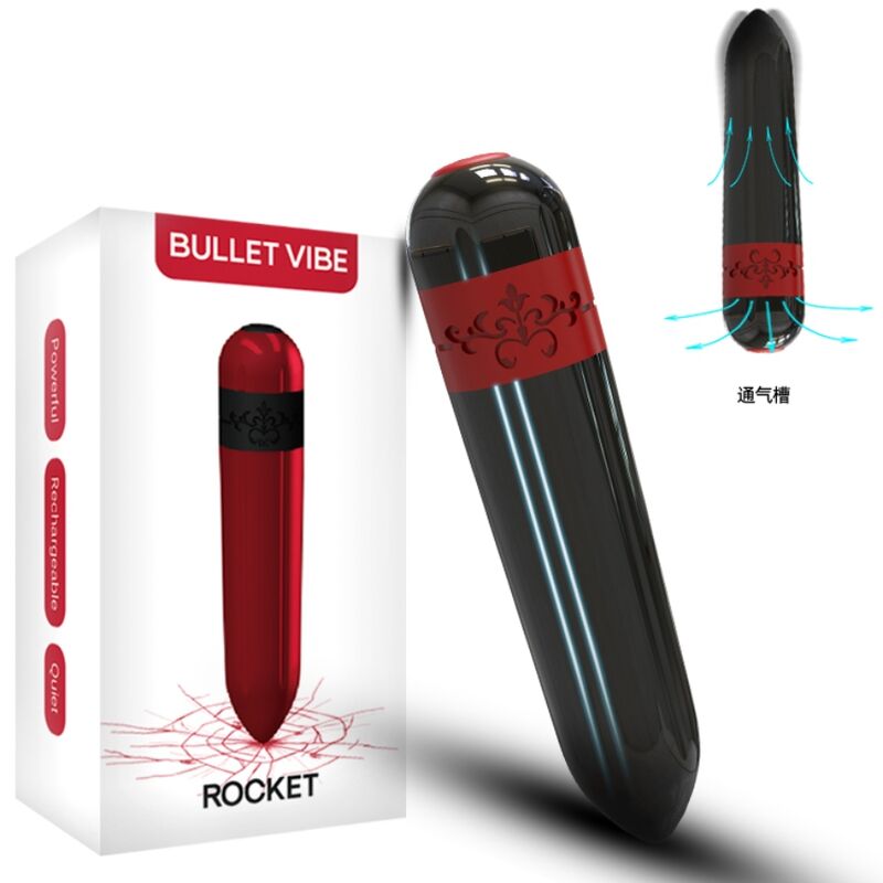 ARMONY ROCKET VIBRADOR BALA CONTROLE REMOTO PRETO