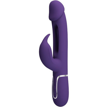 PRETTY LOVE VIBRADOR COELHO DEJON 3 EM 1 MULTIFUNO AQUA VERDE