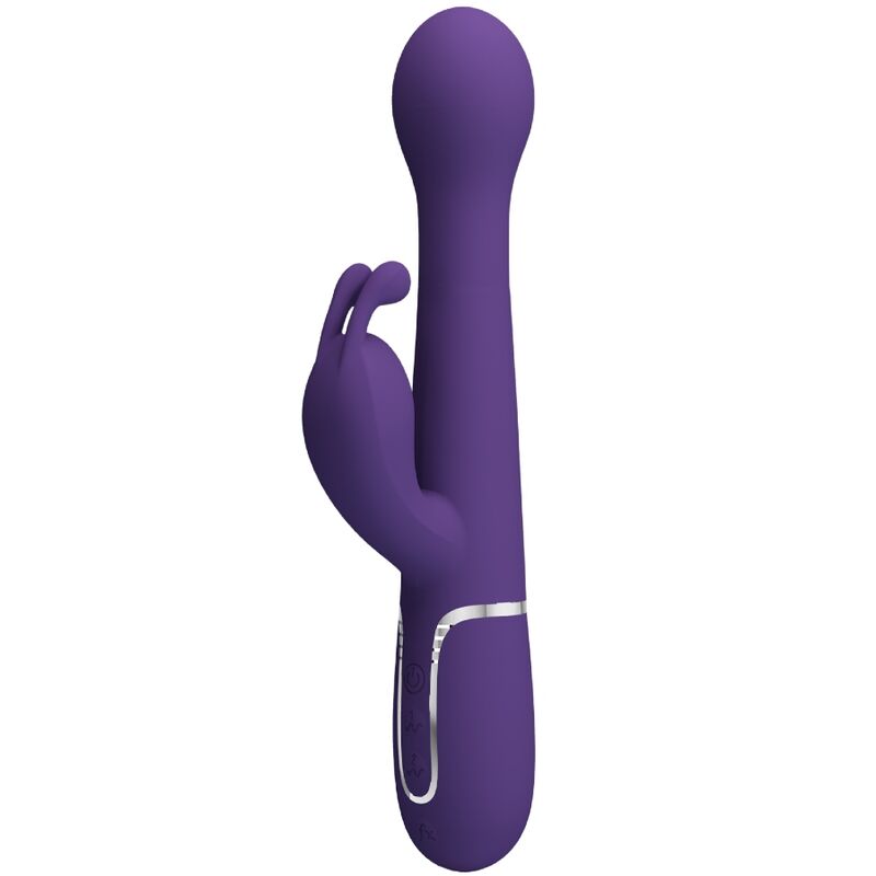 PRETTY LOVE VIBRADOR COELHO DEJON 3 EM 1 MULTIFUNO ROXO