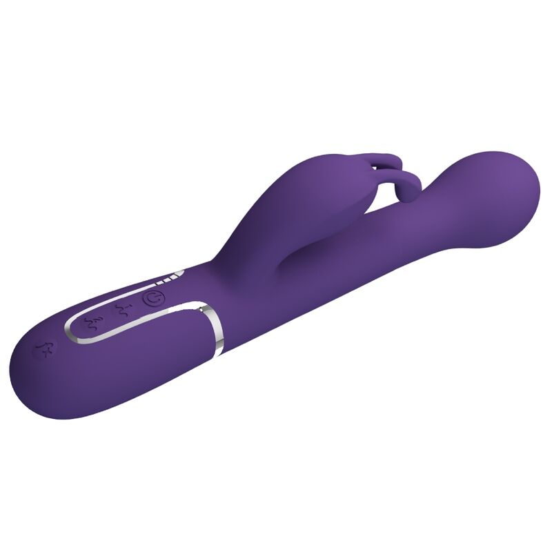 PRETTY LOVE VIBRADOR COELHO DEJON 3 EM 1 MULTIFUNO ROXO