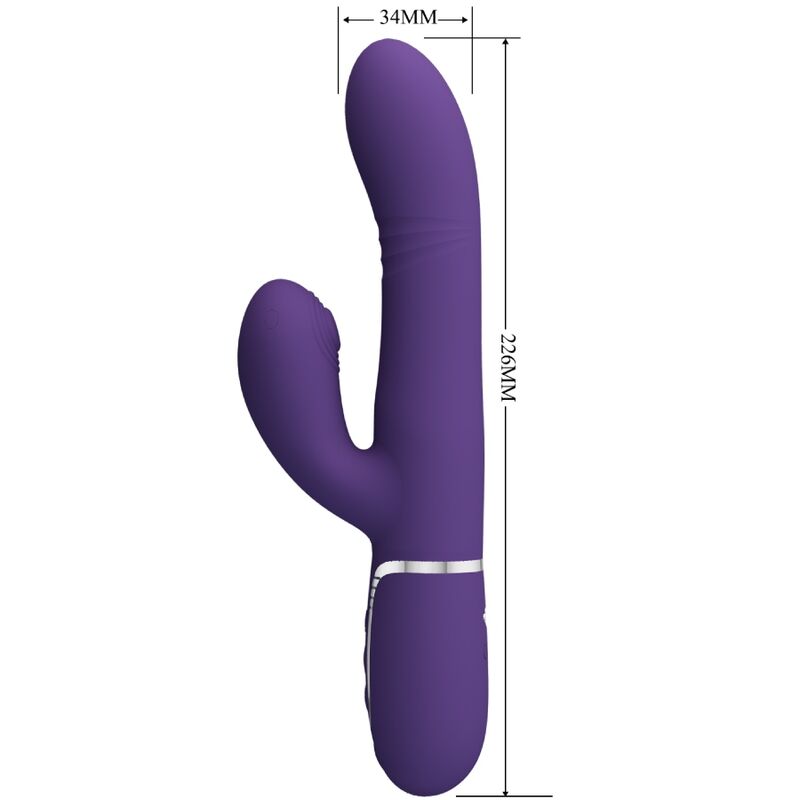 PRETTY LOVE VIBRADOR MULTIFUNyaO G SPOT ROXO