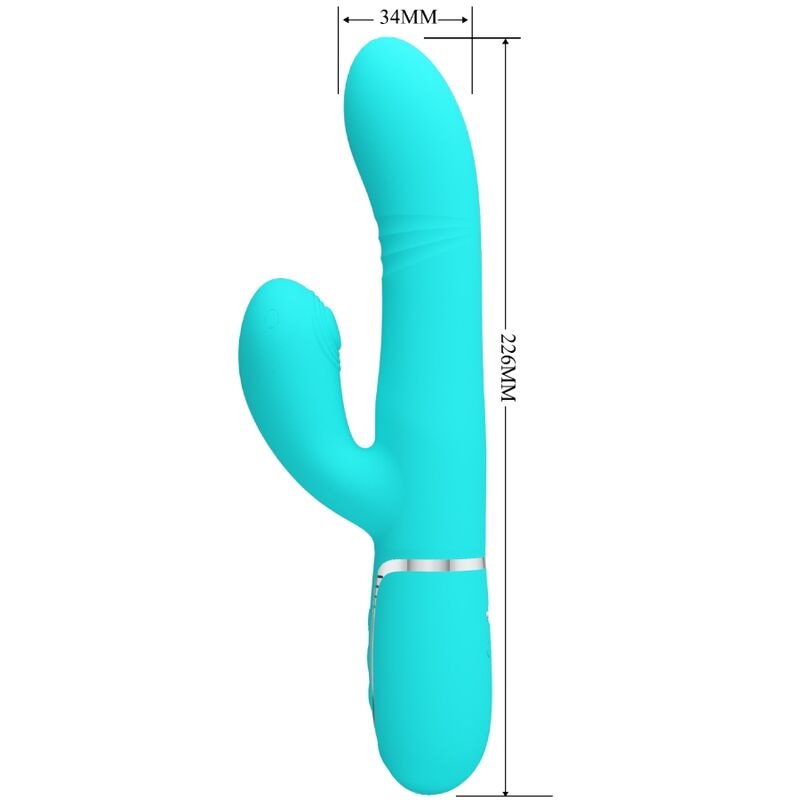 PRETTY LOVE VIBRADOR MULTIFUNyaO G SPOT AQUA VERDE