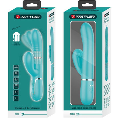 PRETTY LOVE VIBRADOR MULTIFUNyaO G SPOT AQUA VERDE