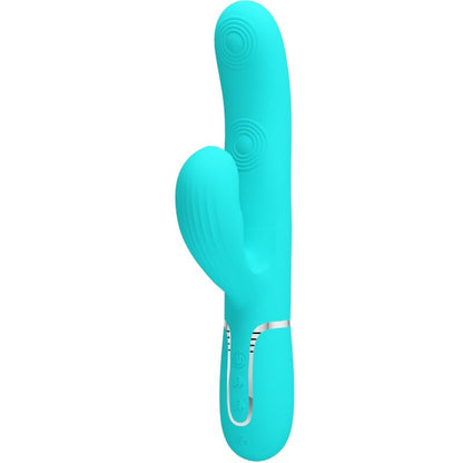 PRETTY LOVE PERLITA MULTIFUNO 3 EM 1 VIBRADOR G SPOT AQUA VERDE