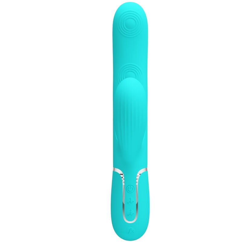 PRETTY LOVE PERLITA MULTIFUNO 3 EM 1 VIBRADOR G SPOT AQUA VERDE