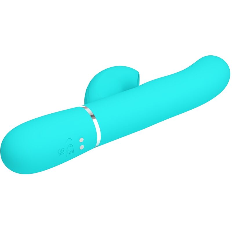 PRETTY LOVE PERLITA MULTIFUNO 3 EM 1 VIBRADOR G SPOT AQUA VERDE