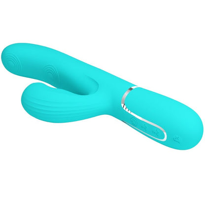 PRETTY LOVE PERLITA MULTIFUNO 3 EM 1 VIBRADOR G SPOT AQUA VERDE