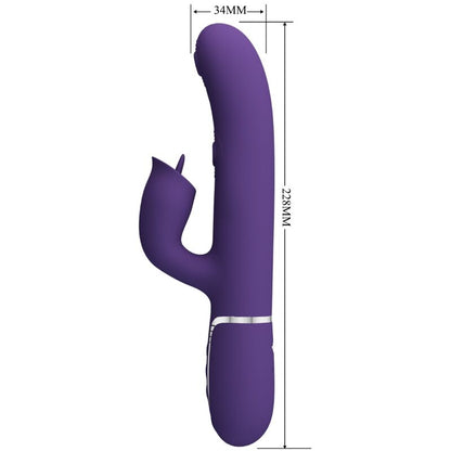 BONITO AMOR VIBRADOR DE COELHO COM LAMBIDA ROXO