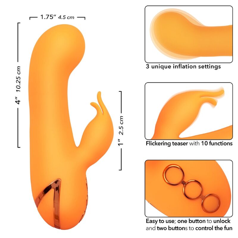 CALEXOTICS VIBRADOR MONTECITO MUSE COELHO LARANJA POR CALIFORNIA DREAMING