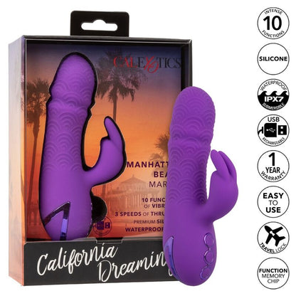 CALEXOTICS MANHATTAN BEACH MARVEL VIBRADOR COELHO ROXO POR CALIFORNIA DREAMING