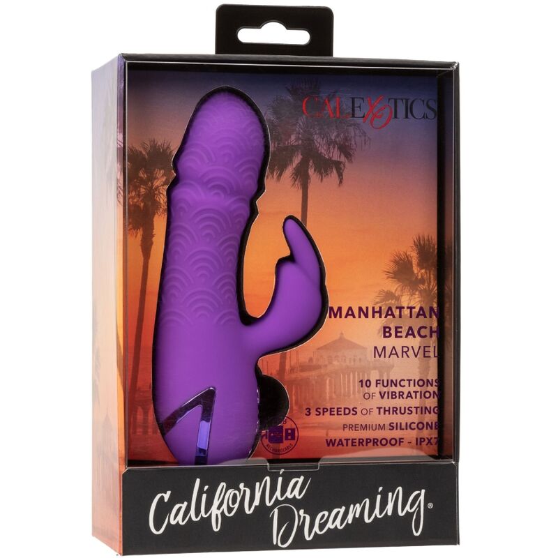 CALEXOTICS MANHATTAN BEACH MARVEL VIBRADOR COELHO ROXO POR CALIFORNIA DREAMING