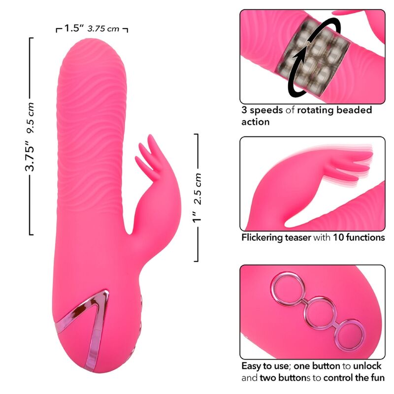 CALEXOTICS SACRAMENTO SWEETIE VIBRADOR COELHO ROSA POR CALIFORNIA DREAMING