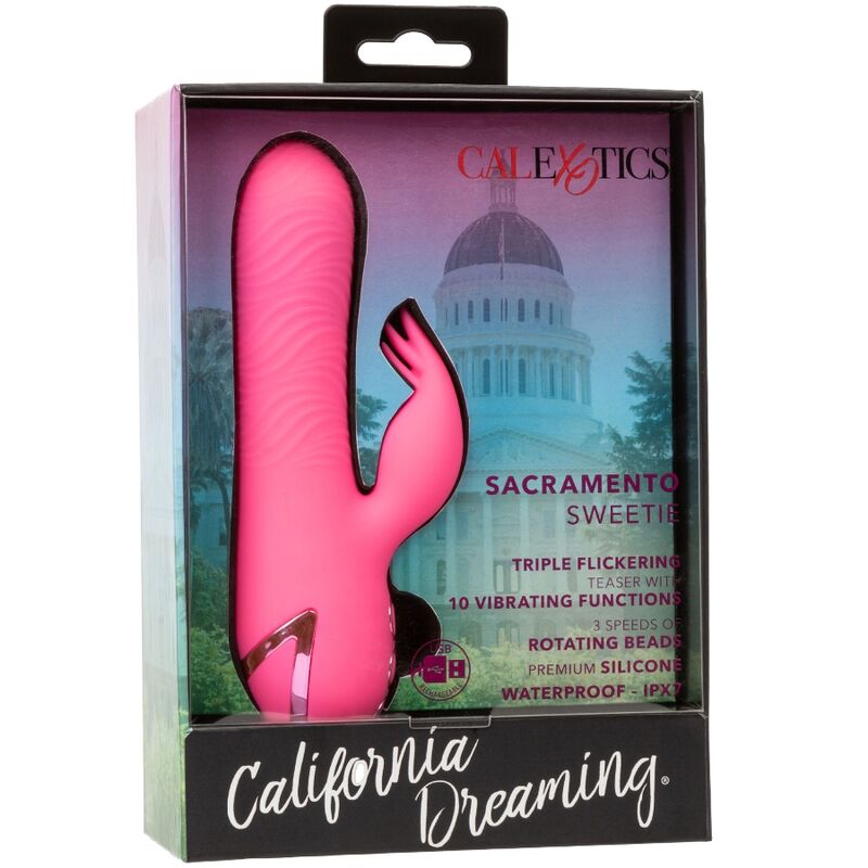 CALEXOTICS SACRAMENTO SWEETIE VIBRADOR COELHO ROSA POR CALIFORNIA DREAMING