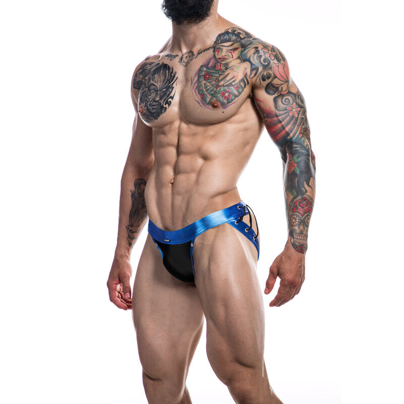 CUT4MEN JOCKSTRAP DESIRE BLUE COURO XL