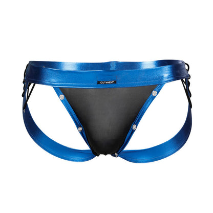 CUT4MEN JOCKSTRAP DESIRE BLUE COURO XL