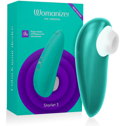 WOMANIZER ESTIMULADOR CLITORIAL STARLET 3 TURQUESA