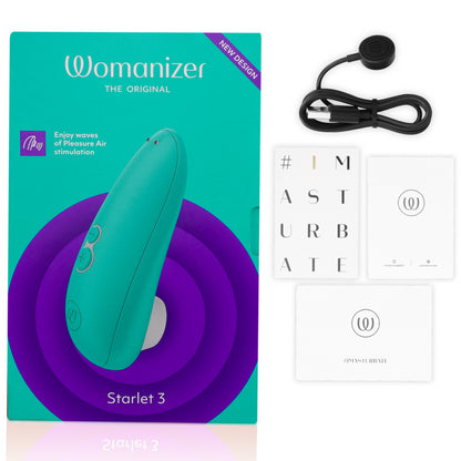 WOMANIZER ESTIMULADOR CLITORIAL STARLET 3 TURQUESA