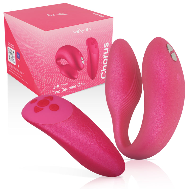 WE VIBE VIBRADOR WE VIBE CHORUS PARA CASAIS COM SQUEEZE CONTROL ROSA