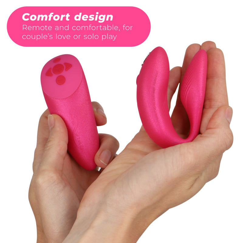 WE VIBE VIBRADOR WE VIBE CHORUS PARA CASAIS COM SQUEEZE CONTROL ROSA