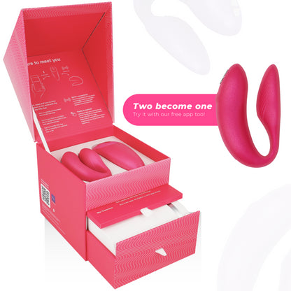 WE VIBE VIBRADOR WE VIBE CHORUS PARA CASAIS COM SQUEEZE CONTROL ROSA