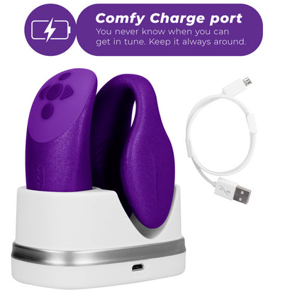 WE VIBE VIBRADOR CHORUS PARA CASAIS COM LILAC SQUEEZE CONTROL