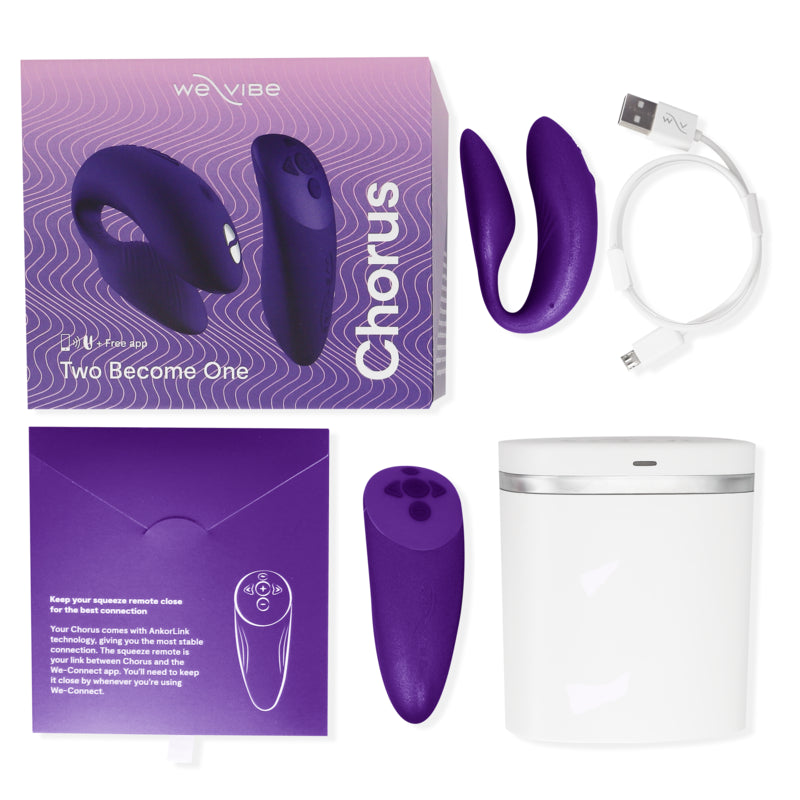 WE VIBE VIBRADOR CHORUS PARA CASAIS COM LILAC SQUEEZE CONTROL