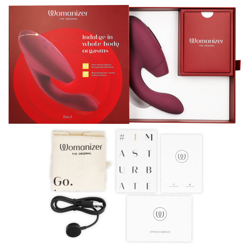 WOMANIZER DUO 2 ESTIMULADOR BORDEAUX