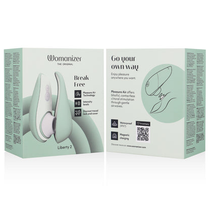 WOMANIZER LIBERTY 2 ESTIMULADOR DE CLITORIS SUCKER VERDE CLARO