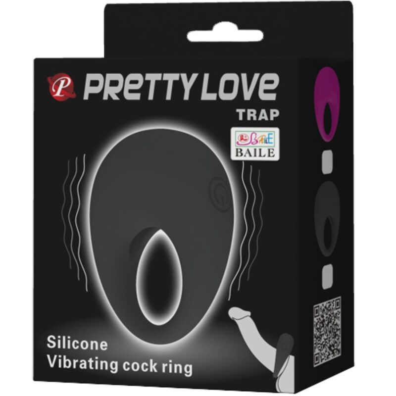 PRETTY LOVE TRAP ANEL VIBRADOR PRETO