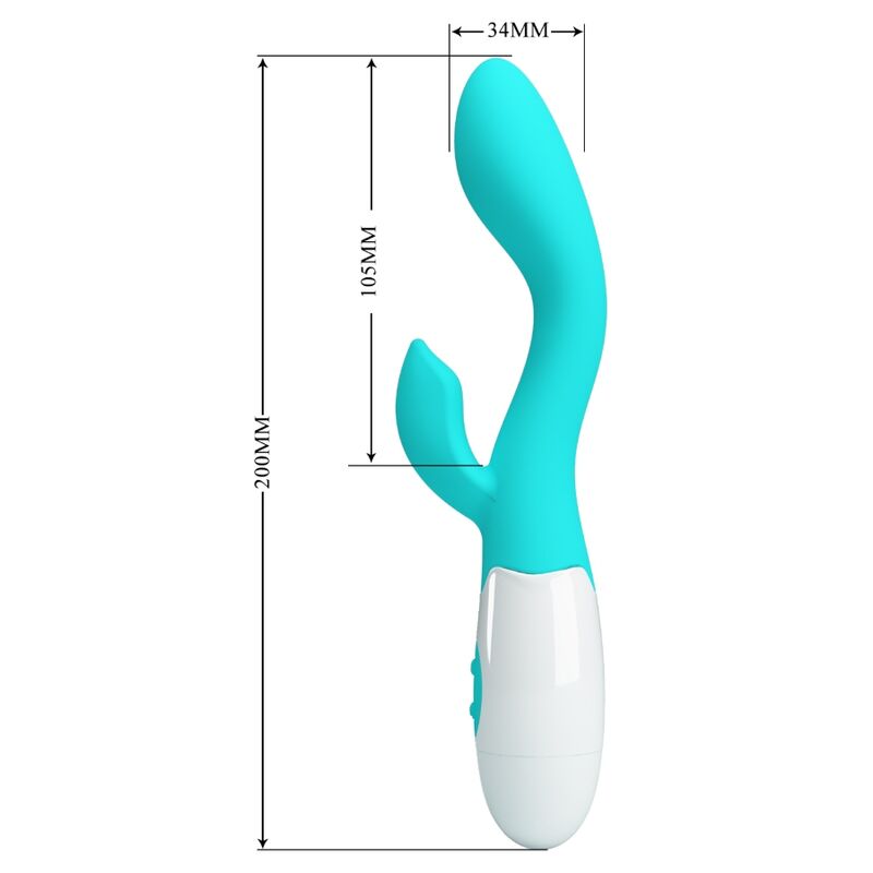 PRETTY LOVE VIBRADOR BRILHANTE G SPOT AQUA VERDE