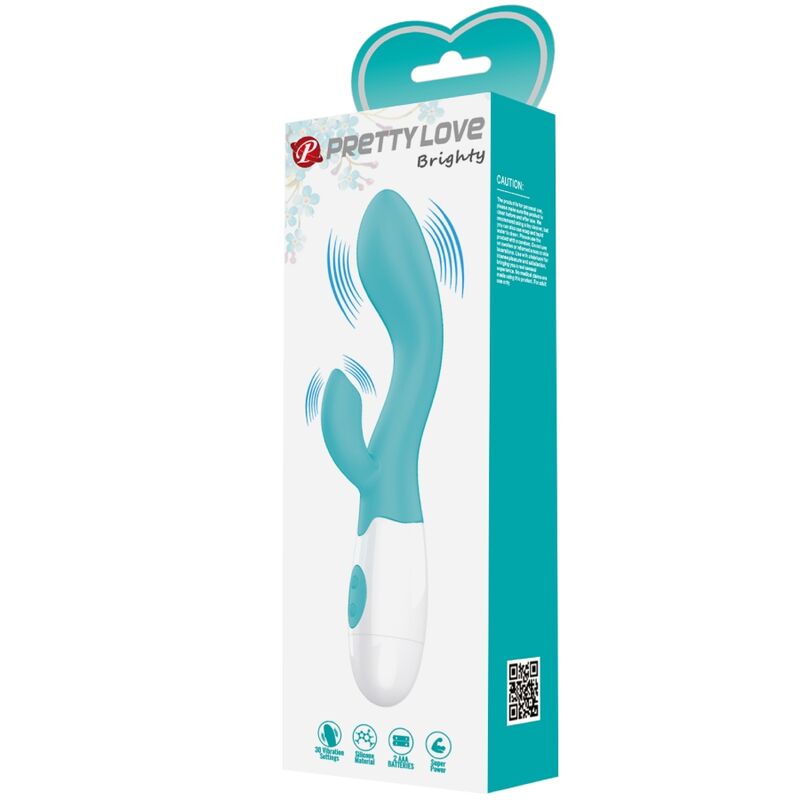 PRETTY LOVE VIBRADOR BRILHANTE G SPOT AQUA VERDE