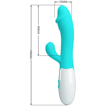 PRETTY LOVE VIBRADOR SNAPPY G SPOT AQUA VERDE