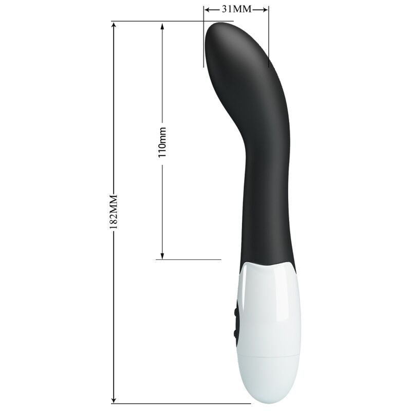 PRETTY LOVE BISHOP VIBRADOR G SPOT 30 MODOS PRETO