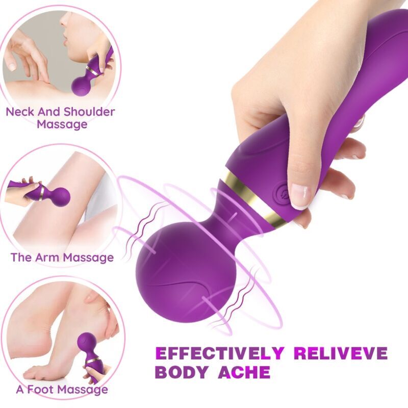 ARMONY MASSAGER E VIBRADOR FREEZA CABEyA SUPER FLEXiVEL ROXO