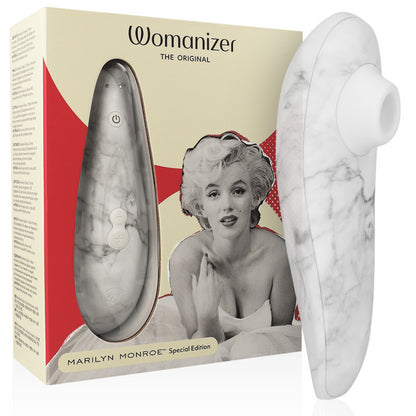 WOMANIZER MARILYN MONROE CLASSIC 2 ESTIMULADOR CLITORIAL BRANCO DE MaRMORE