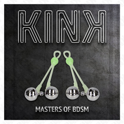 KINK PINaAS DE CRaNIO LUMINOSAS COM ANEL SINOS AJUSTaVEIS VERDE PRATA