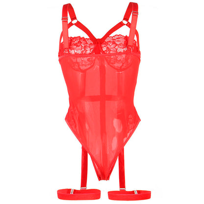 SUBBLIME TEDDY CON LIGUERO DETALLE TIRAS PECHO ROJO S M