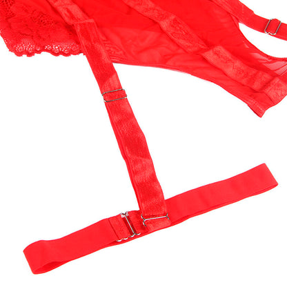 SUBBLIME TEDDY CON LIGUERO DETALLE TIRAS PECHO ROJO S M
